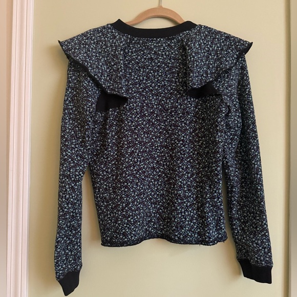 Something Navy (Revolve) Navy Floral Sweatshirt - Size XS - Picture 5 of 5